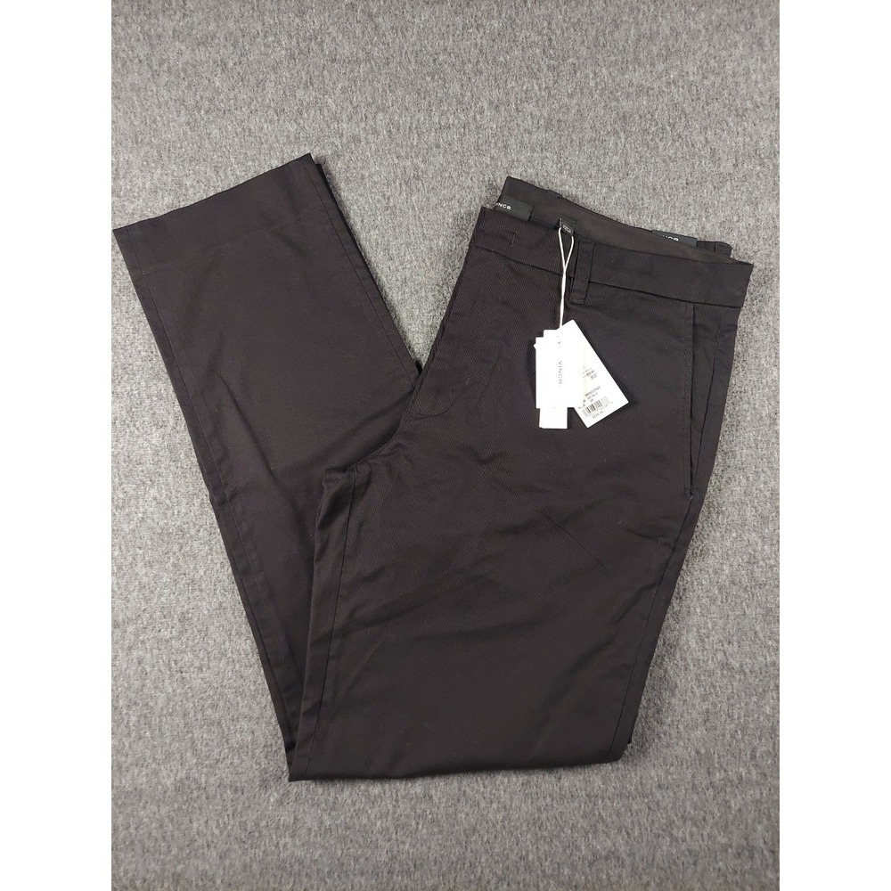 Vince Griffith Pants Mens 36 Black NWT Slim Fit Dress Chino Comfort Stretch
